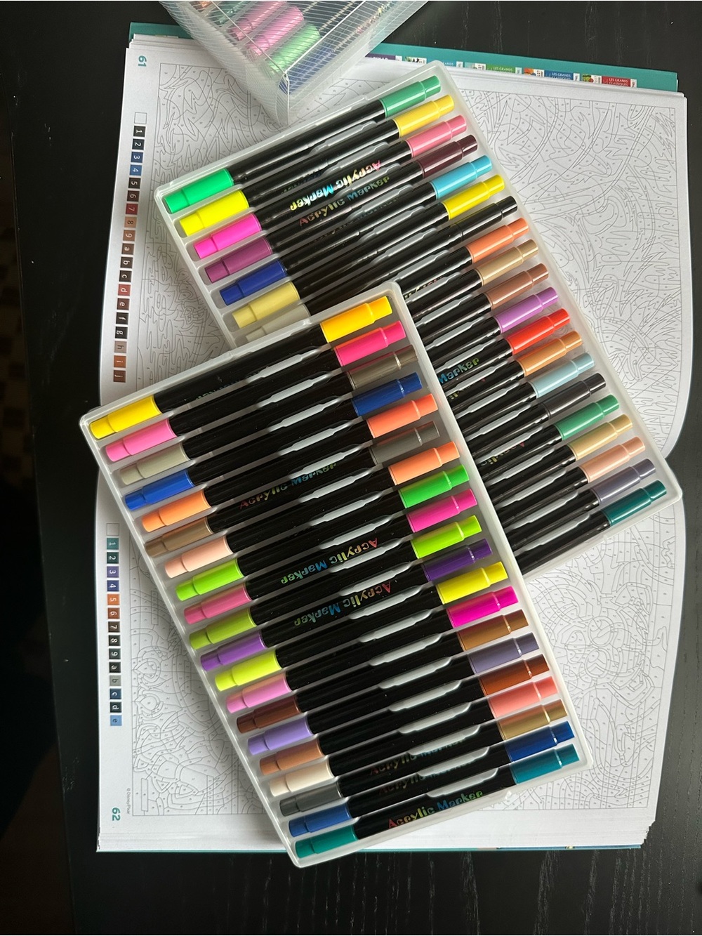 Vibrant Multicolor Acrylic Marker Set for Home Art Painting